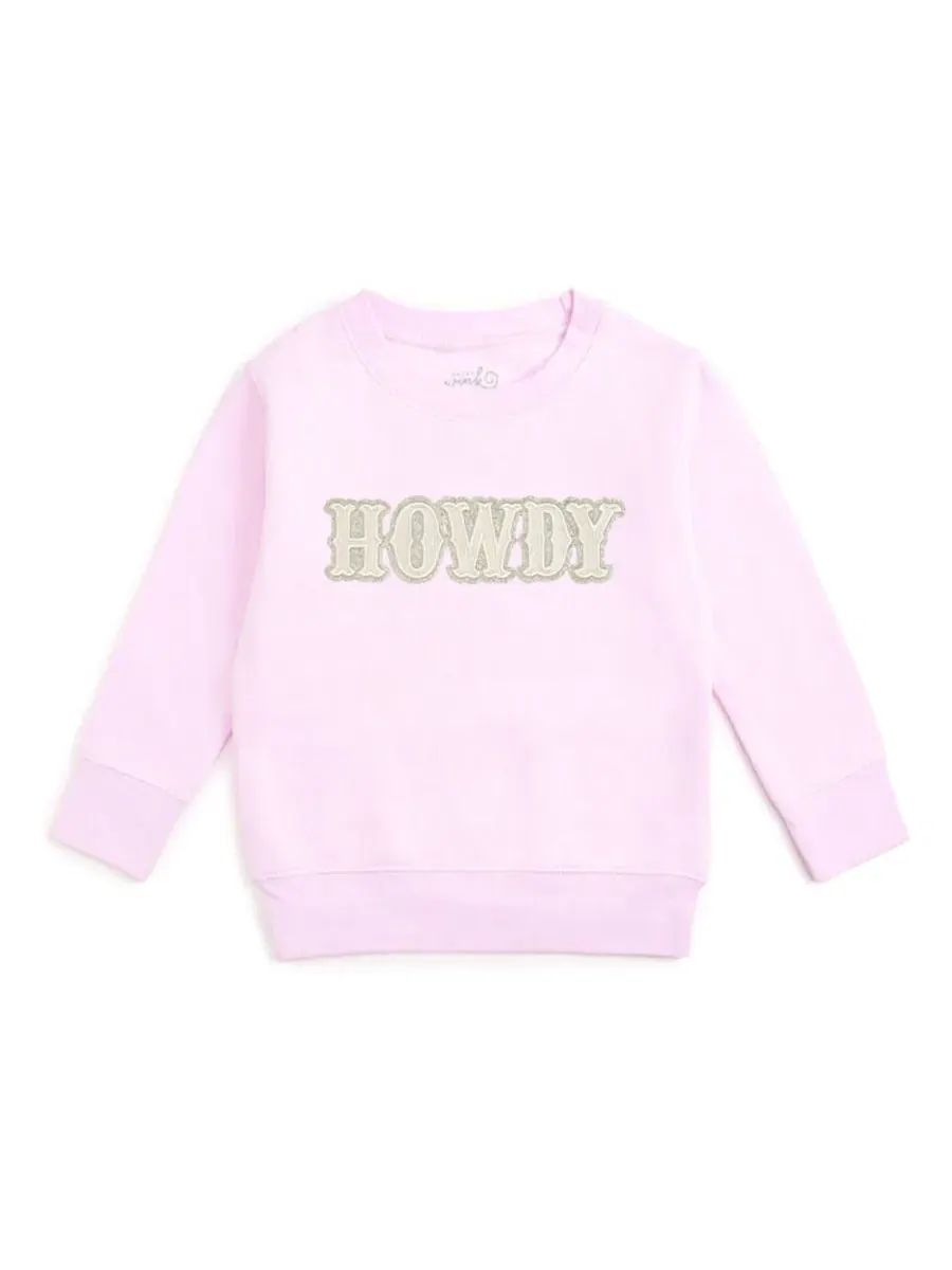 Свитшот с принтом Howdy Patch Western Sweet Wink