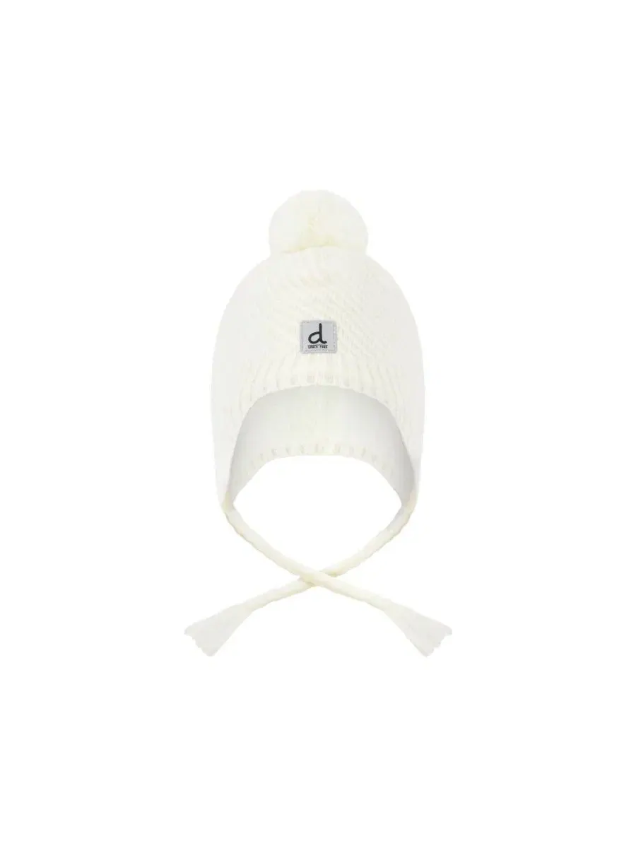Детская зимняя вязаная шапка с помпоном и косами, модель Winter Peruvian Knit Hat Deux par Deux