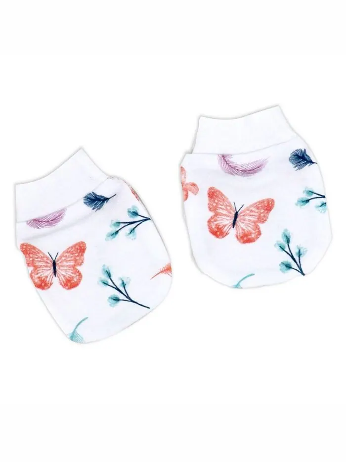 Подарочный набор из 6 предметов Baby Girls Butterfly Layette Rock-A-Bye Baby Boutique — изображение 8 из 8, мульти