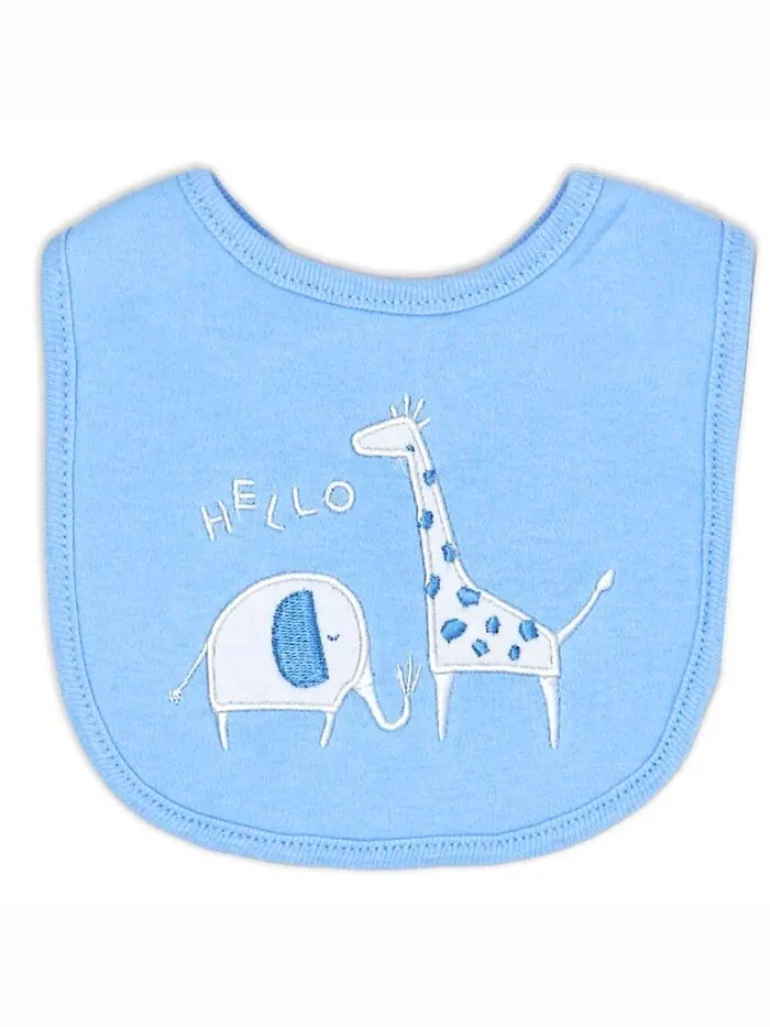 Подарочный набор из 6 предметов для новорожденных Layette Safari Rock-A-Bye Baby Boutique — изображение 4 из 7, синий