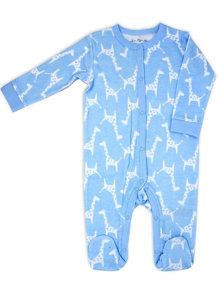 Подарочный набор из 6 предметов для новорожденных Layette Safari Rock-A-Bye Baby Boutique — изображение 5 из 7, синий