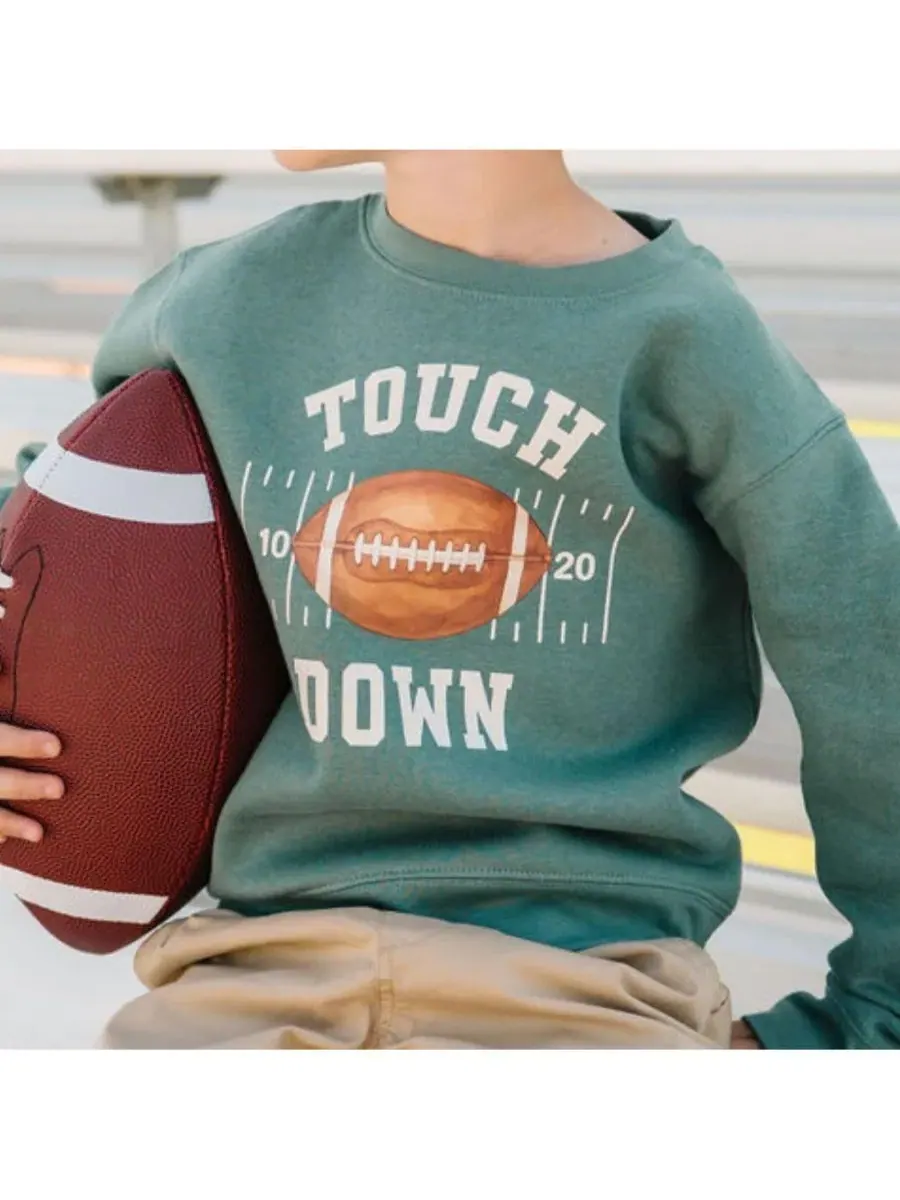Детский свитшот с длинным рукавом Touchdown Sweet Wink — изображение 3 из 5, зеленый