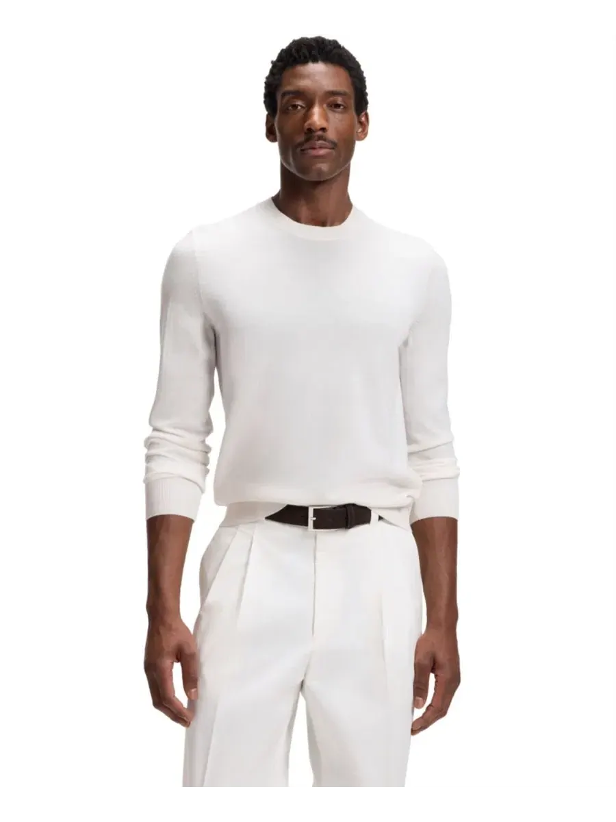 Свитер из мериносовой шерсти Regular Fit BOSS Hugo Boss