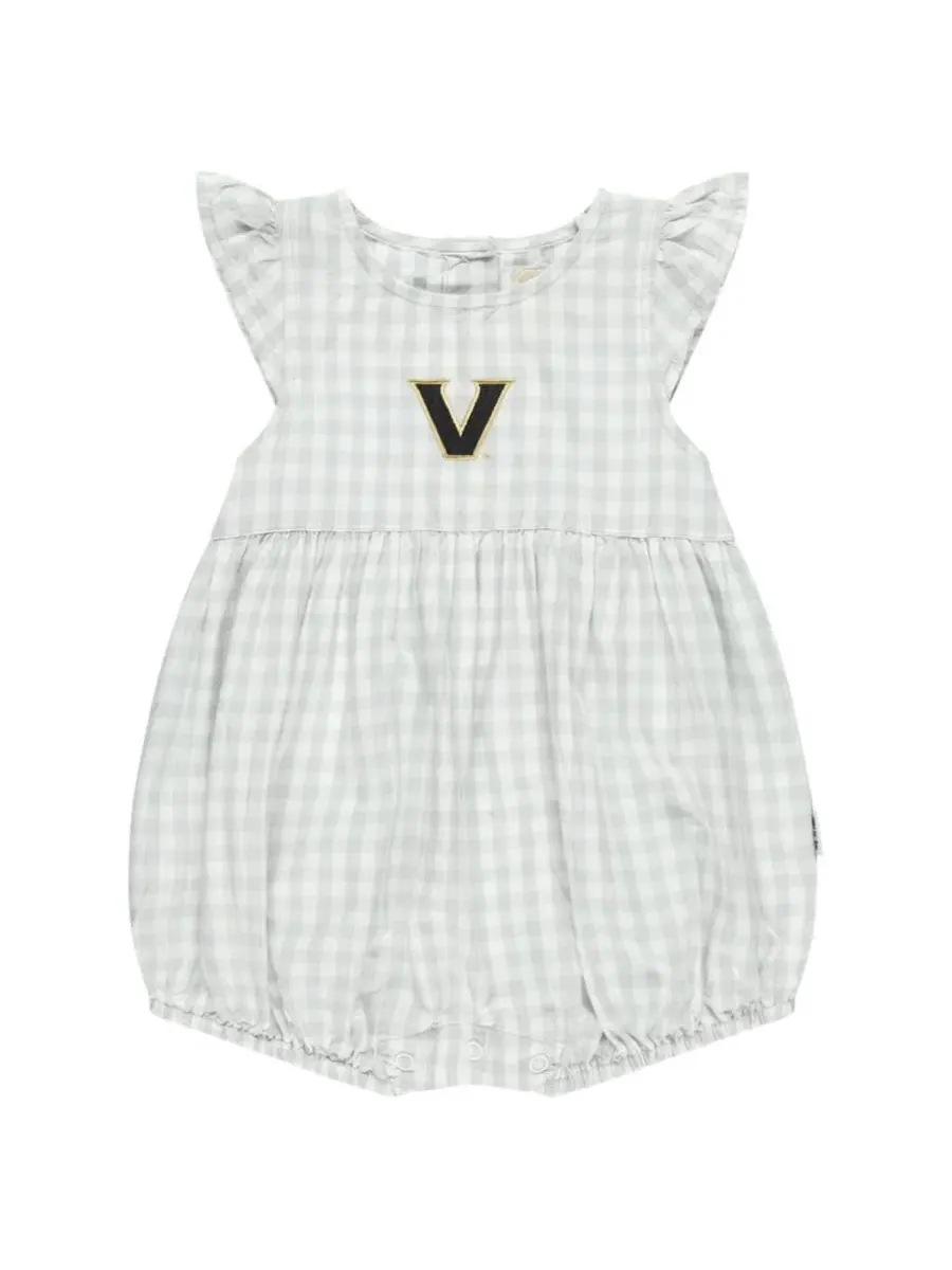 Боди с рюшами Cara Gingham Ruffled Garb — изображение 3 из 3, серый