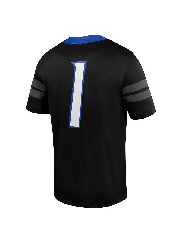 Мужская футбольная майка Boise State Broncos Untouchable 1 Nike — изображение 3 из 3, черный