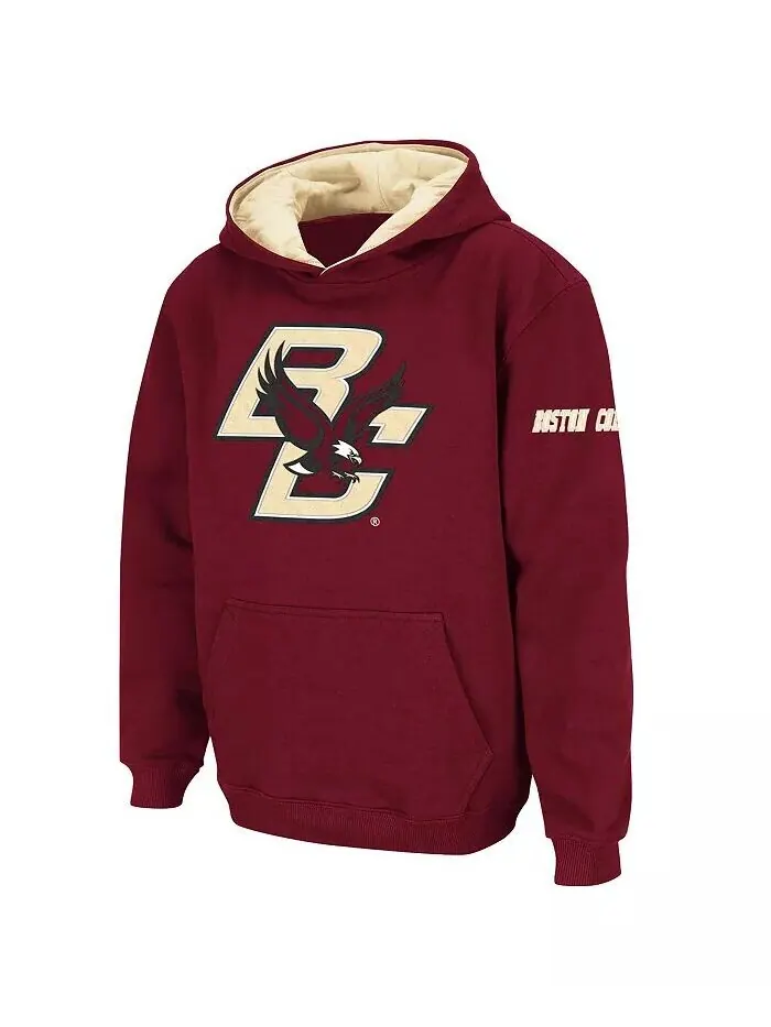 Пуловер с большим логотипом Big Boys Boston College Eagles Stadium Athletic — серый