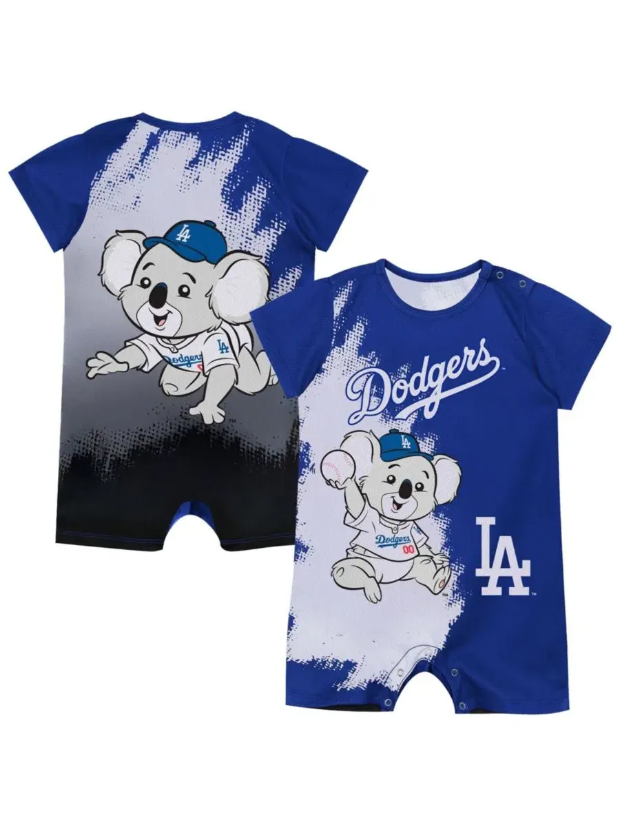 Боди с принтом Los Angeles Dodgers Baby Mascot Outerstuff