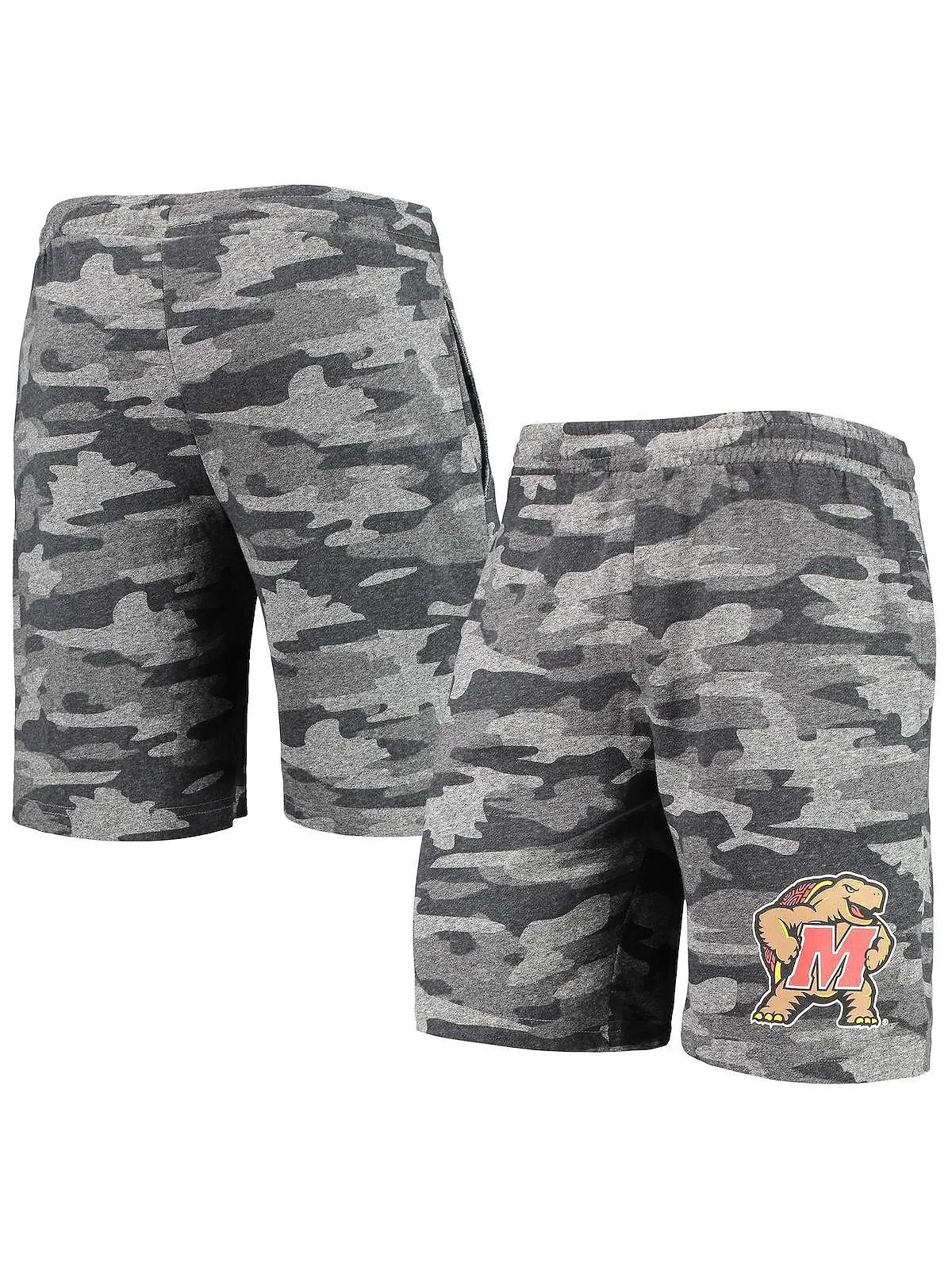 Мужские темно-серые шорты maryland terrapins camo backup terry jam lounge shorts Concepts Sport