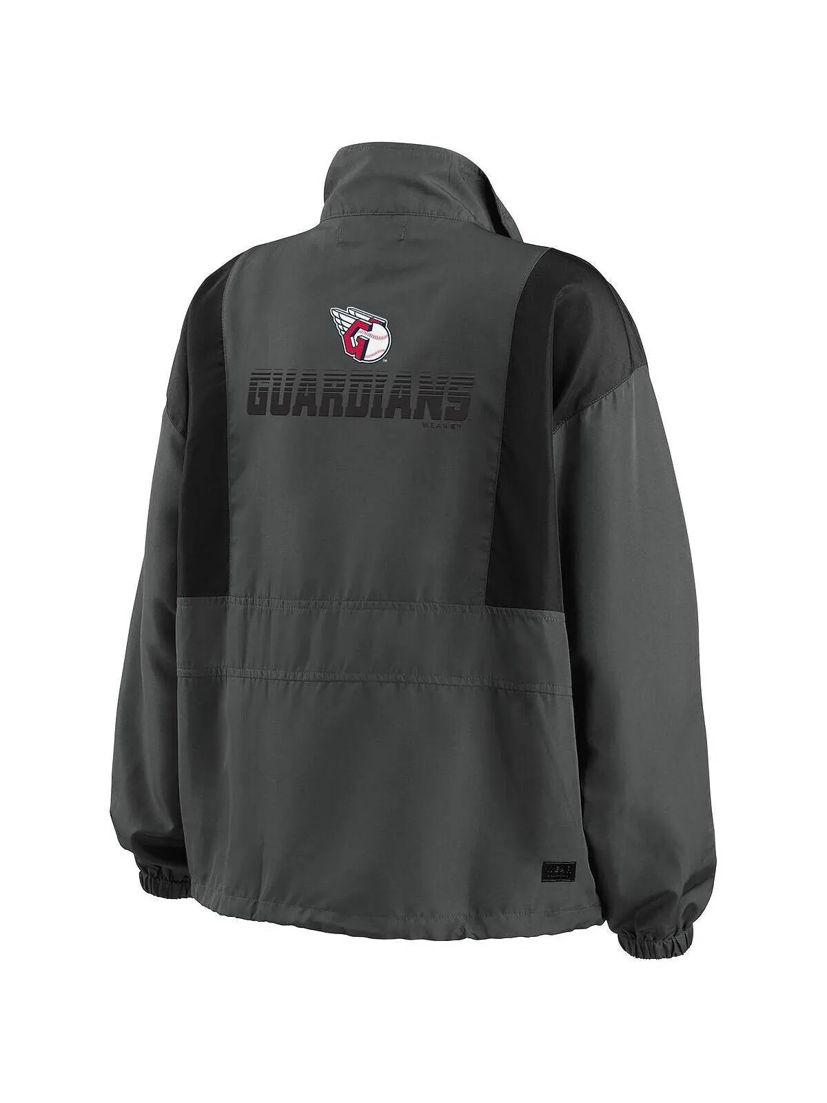 Женская темно-серая складная куртка с молнией до половины Cleveland Guardians WEAR by Erin Andrews — изображение 2 из 3