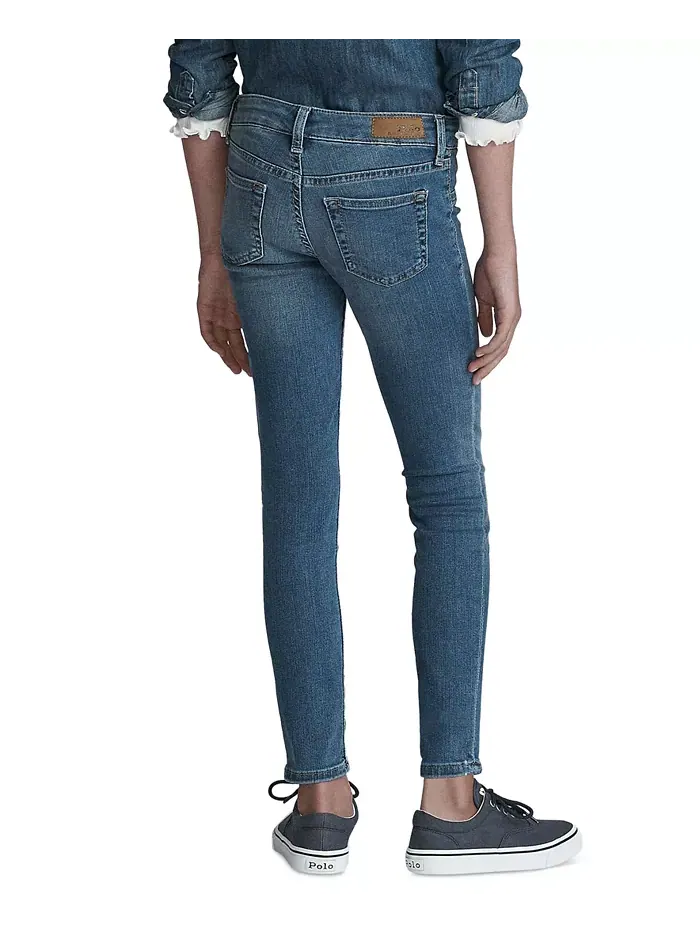 Джинсовые леггинсы Big Girls Aubrie с пятью карманами Polo Ralph Lauren — изображение 2 из 5