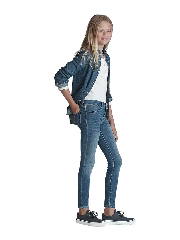 Джинсовые леггинсы Big Girls Aubrie с пятью карманами Polo Ralph Lauren — изображение 4 из 5