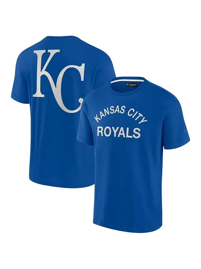 Мужская и женская супермягкая футболка с коротким рукавом Royal Kansas City Royals Fanatics — изображение 1 из 3