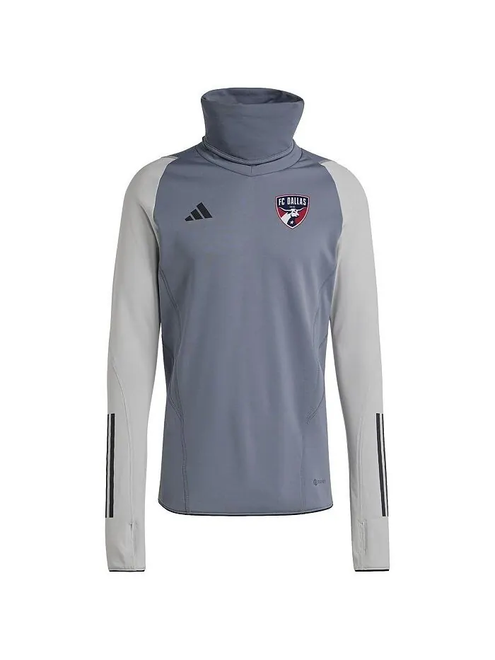 Мужской серый топ FC Dallas Warm реглан COLD.RDY adidas — изображение 1 из 1