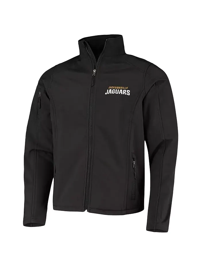 Мужская черная мягкая куртка Sonoma с молнией Jacksonville Jaguars Dunbrooke — изображение 4 из 4