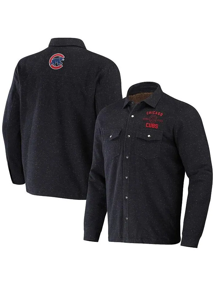 Мужская коллекция Darius Rucker от Black Chicago Cubs Ringstop Кнопка Full-Snap Fanatics — изображение 1 из 3, черный
