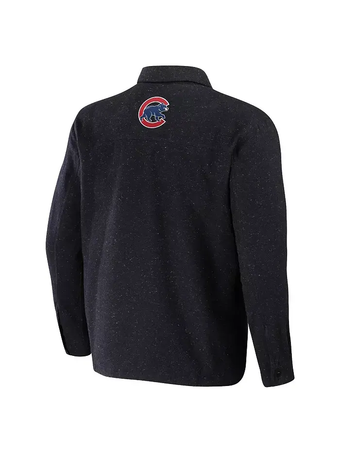 Мужская куртка-рубашка Darius Rucker Collection by Black Chicago Cubs Ringstop на полной — изображение 2 из 3