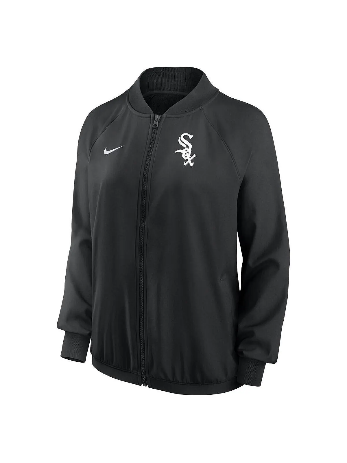Черная женская куртка Chicago White Sox Authentic Collection Team Raglan Performance с молнией во — изображение 2 из 3