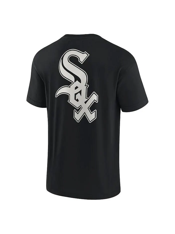 Мужская и женская черная супермягкая футболка Chicago White Sox с коротким рукавом Fanatics — изображение 2 из 3, черный