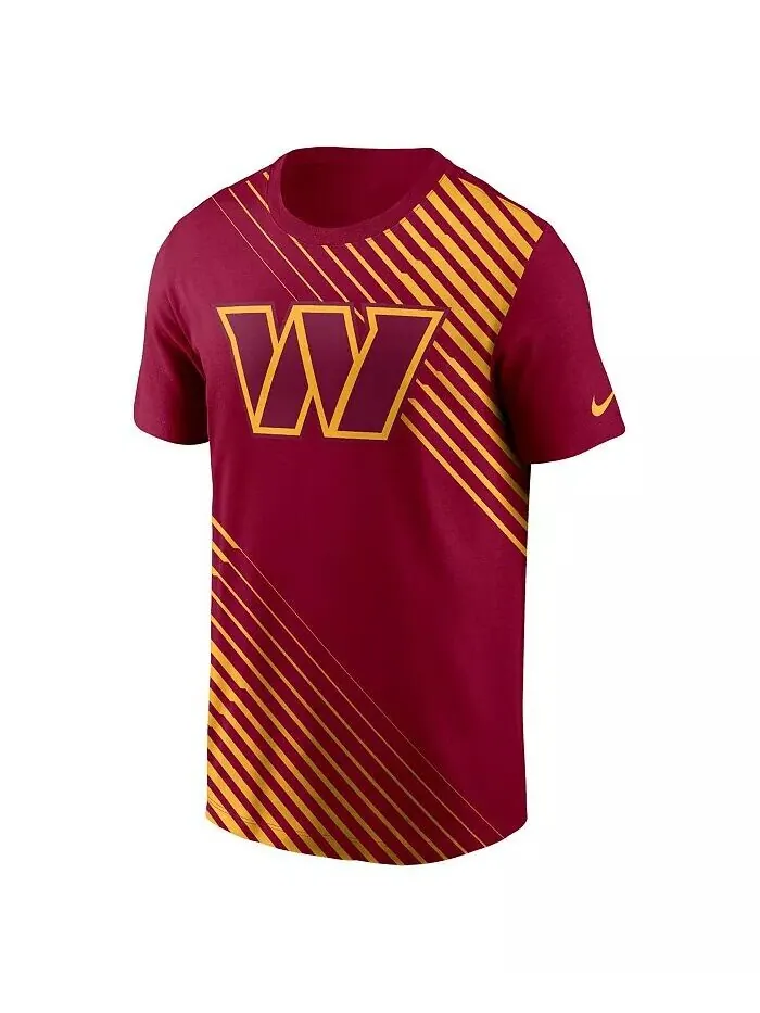 Мужская бордовая футболка Washington Commanders Yard Line Fashion Asbury Nike — изображение 2 из 3