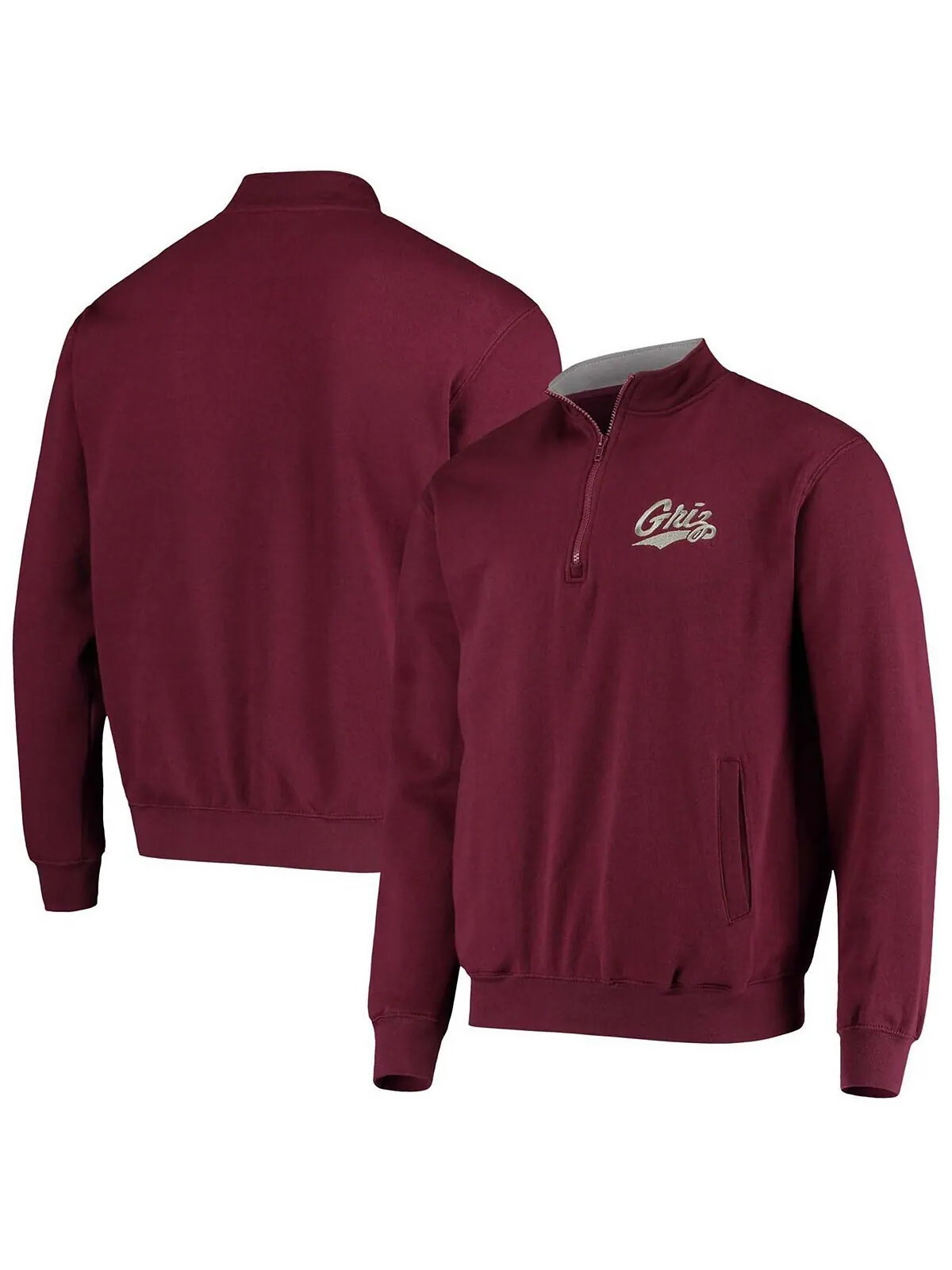 Мужская куртка maroon montana grizzlies tortugas logo с молнией на четверть Colosseum