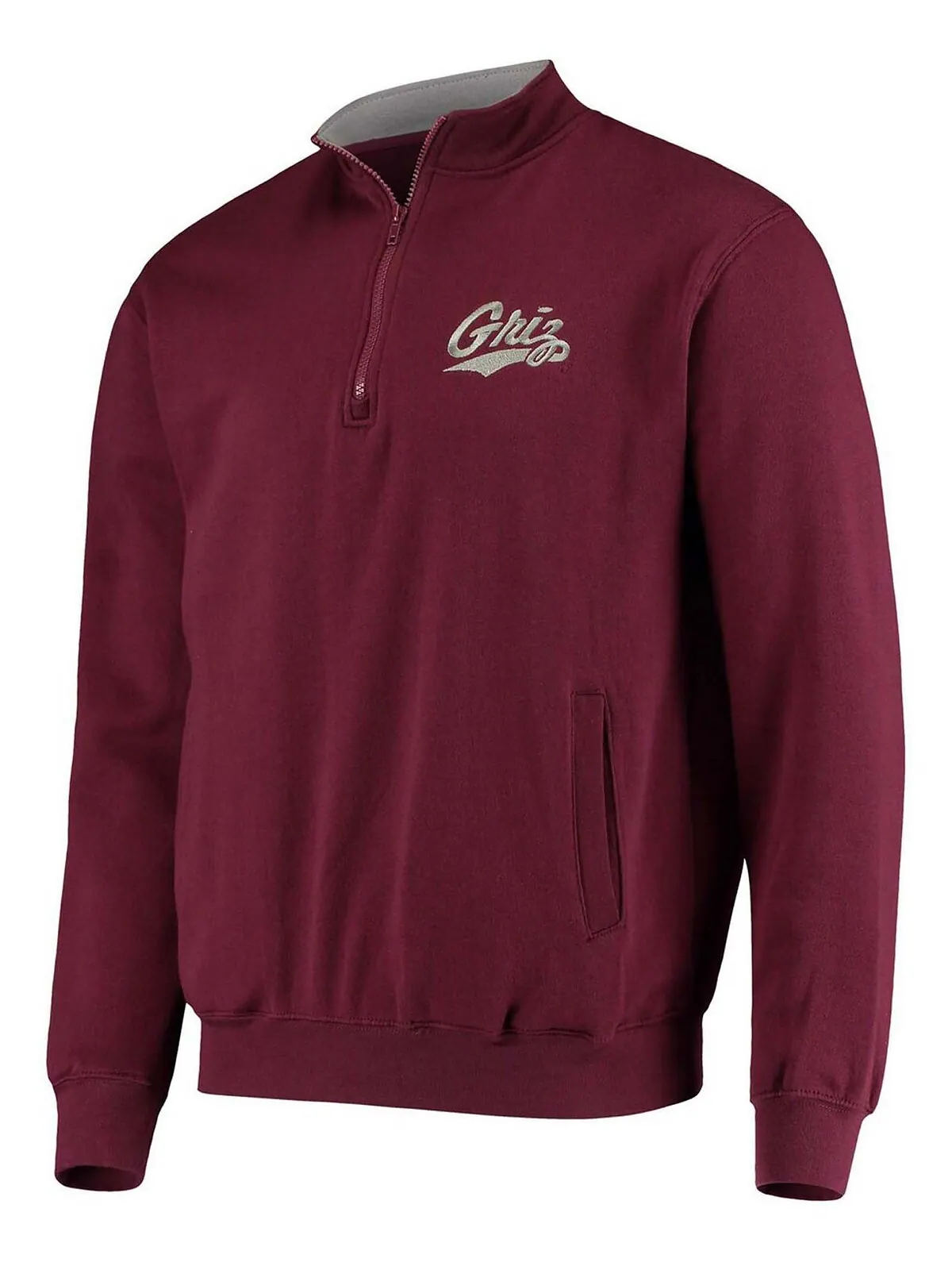 Мужская куртка maroon montana grizzlies tortugas logo с молнией на четверть Colosseum — изображение 2 из 3, коричневый