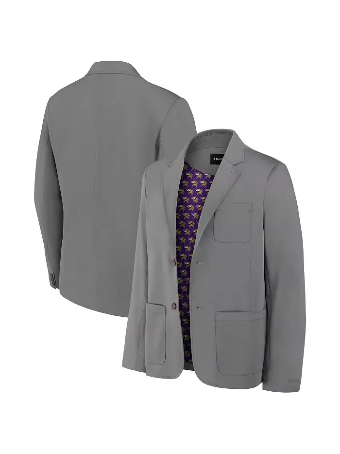 Мужской блейзер Minnesota Vikings Man-In-Motion в цвете графит J. Palmer