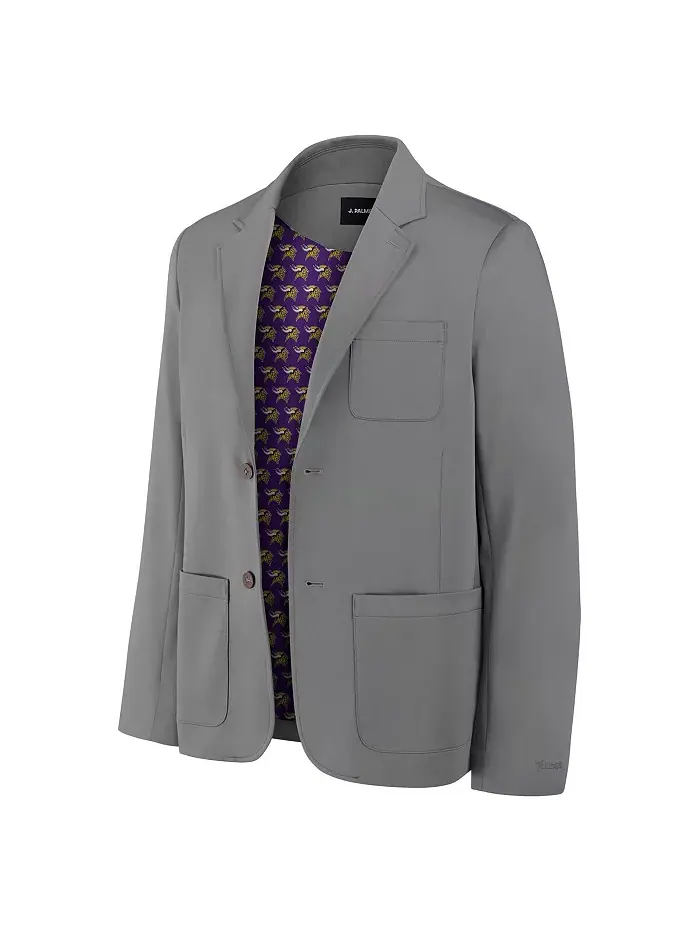 Мужской блейзер Minnesota Vikings Man-In-Motion в цвете графит J. Palmer — изображение 2 из 3