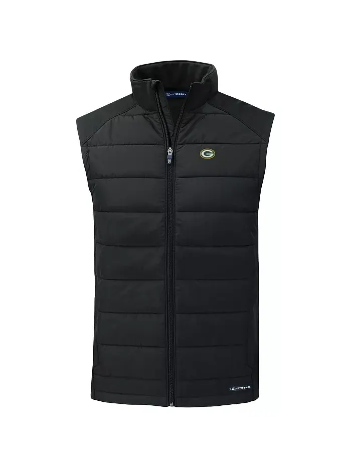 Мужская черная жилетка Green Bay Packers Primary Mark Evoke PrimaLoft Hybrid Eco Softshell на — изображение 2 из 3
