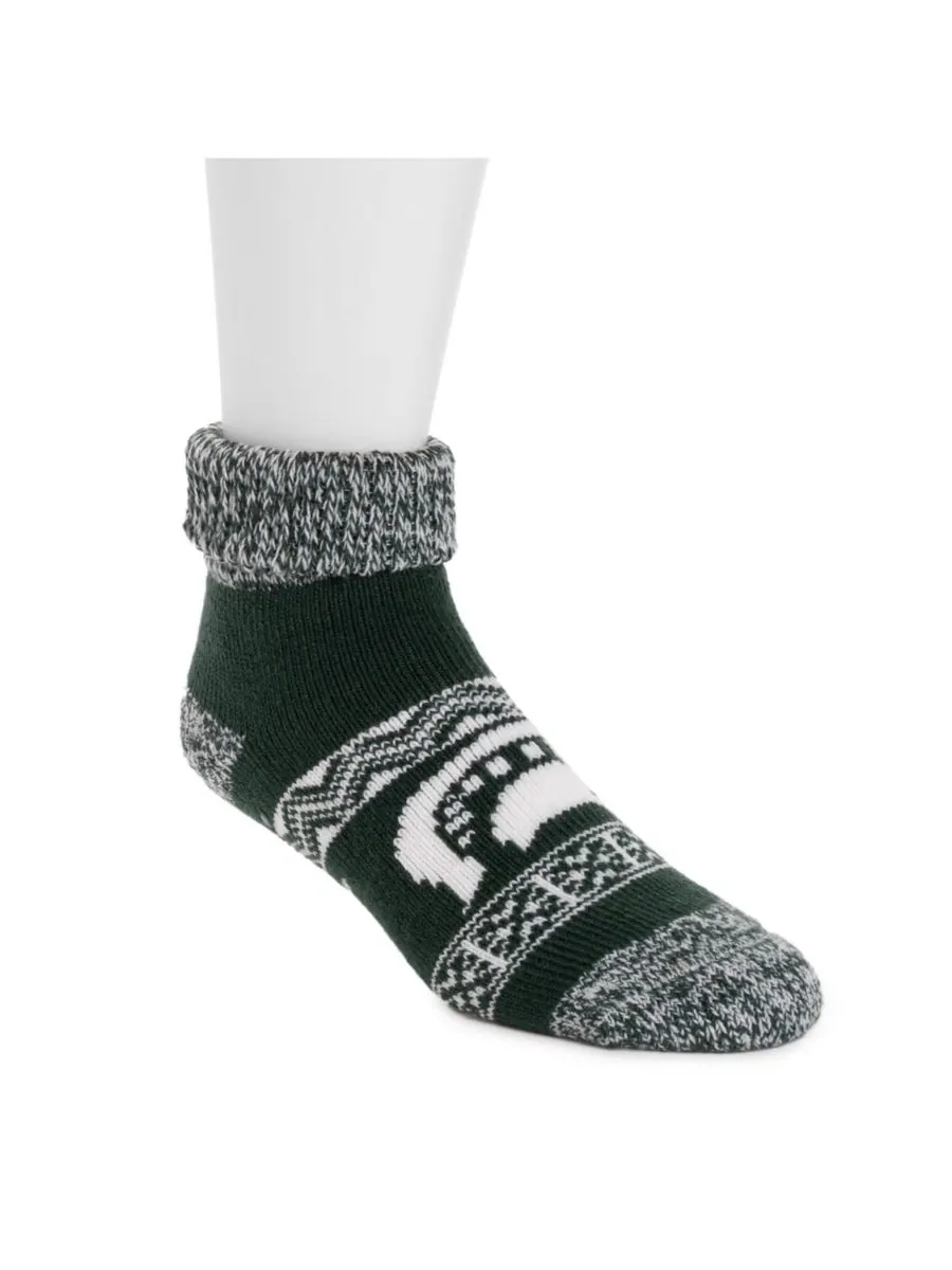 Мужские/унисекс короткие теплоизолирующие носки для игрового дня MUK LUKS, Michigan state — изображение 2 из 3