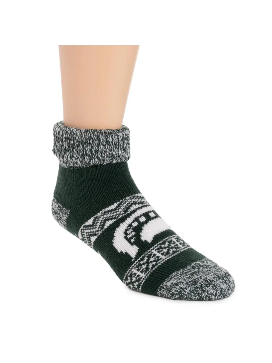 Мужские/унисекс короткие теплоизолирующие носки для игрового дня MUK LUKS, Michigan state — изображение 3 из 3
