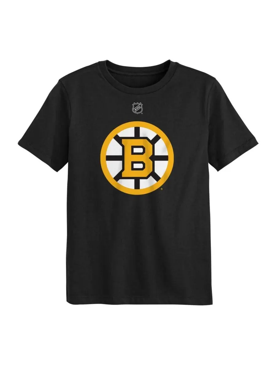 Outerstuff Детская футболка Big Boys Juvenile Black с основным логотипом Boston Bruins — изображение 3 из 3, черный