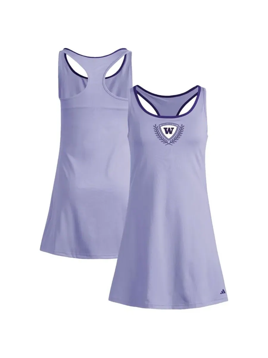 Adidas Женское фиолетовое платье-шорты Washington Huskies Spring Fling Active Racerback Skort Dress