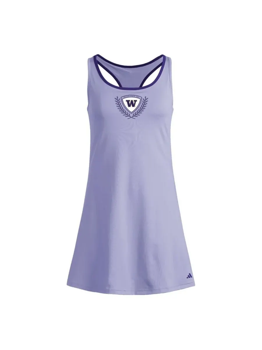 Adidas Женское фиолетовое платье-шорты Washington Huskies Spring Fling Active Racerback Skort Dress — изображение 2 из 3
