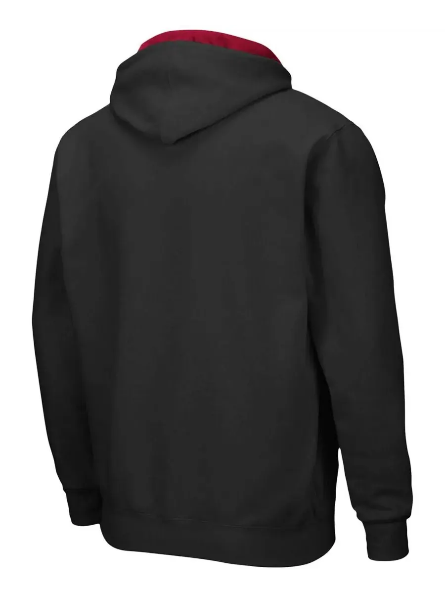 Colosseum Мужская толстовка на молнии Alabama Crimson Tide Arch Logo 3.0 — изображение 5 из 5, серый