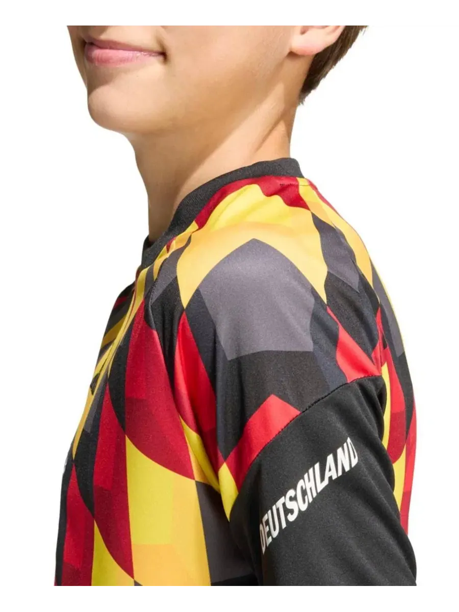 Футболка тренировочная с длинным рукавом, с принтом, Germany National Team 2026 Pre-Match adidas — изображение 3 из 5, черный