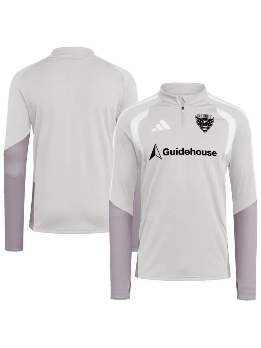 Тренировочный топ с четвертью-молнией D.C. United 2026 Tiro Competition adidas