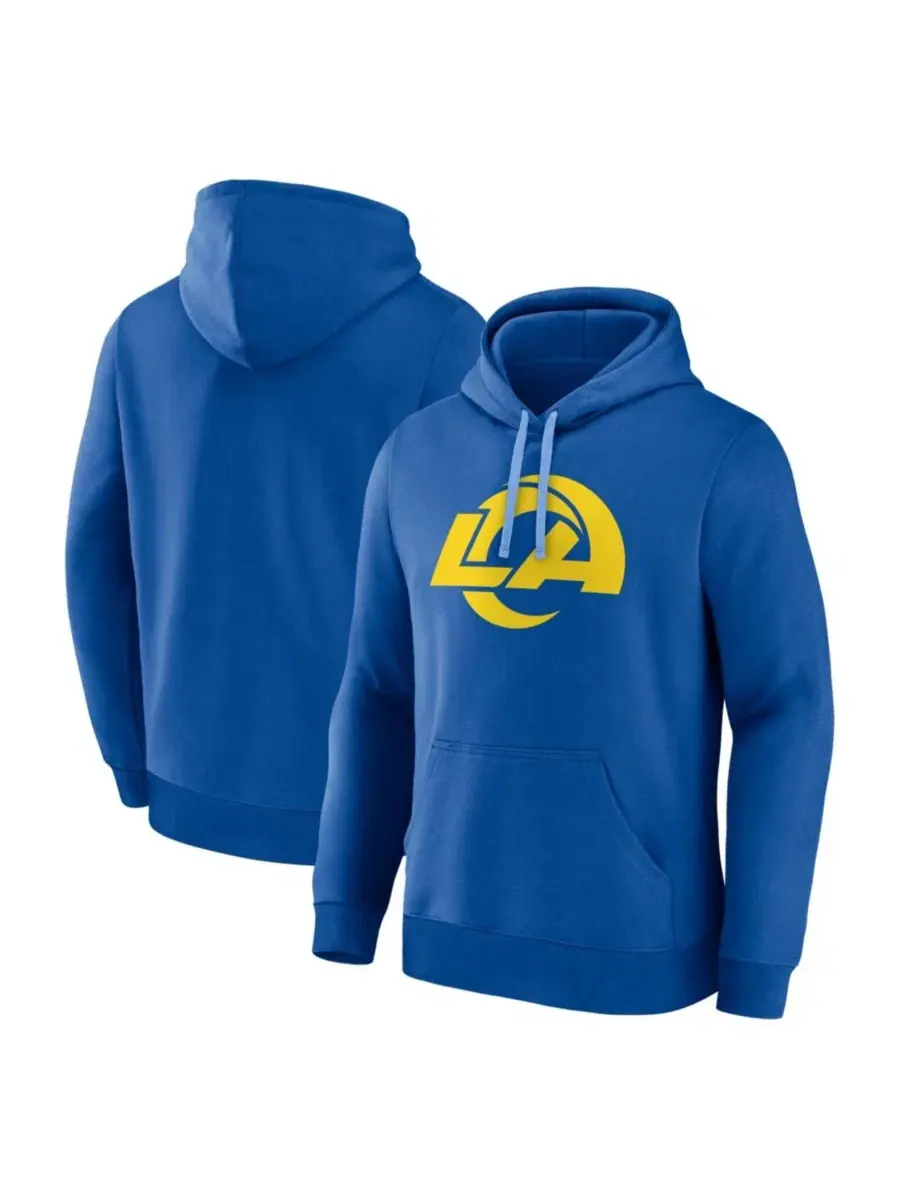 Худи с принтом Los Angeles Rams Primary Logo Logo Athletic — синий