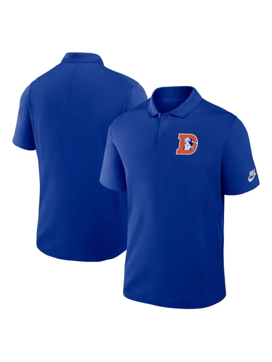 Мужское поло Nike с вышитым логотипом Denver Broncos