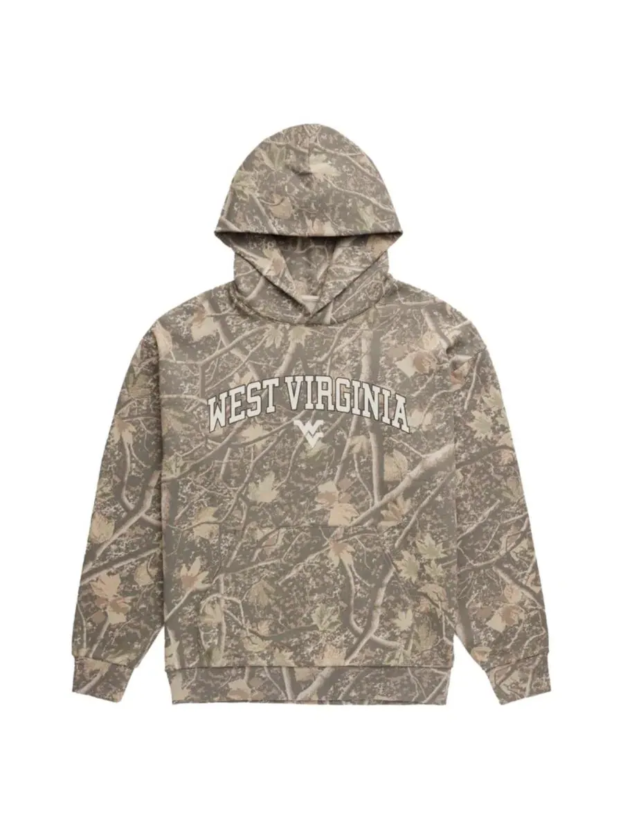 Худи с камуфляжным принтом и логотипом West Virginia Mountaineers Uscape Apparel — мульти
