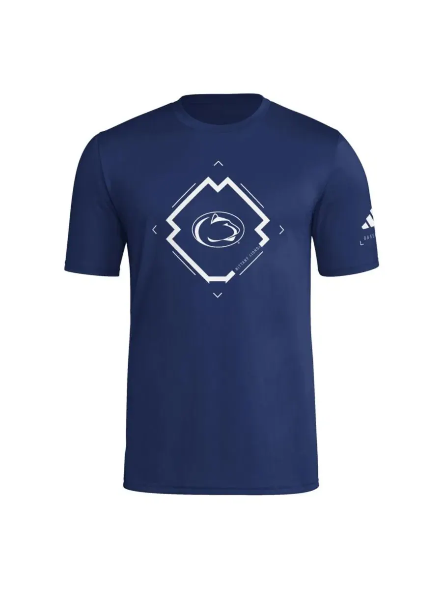Футболка с коротким рукавом Penn State Nittany Lions adidas — изображение 3 из 3, темно-синий
