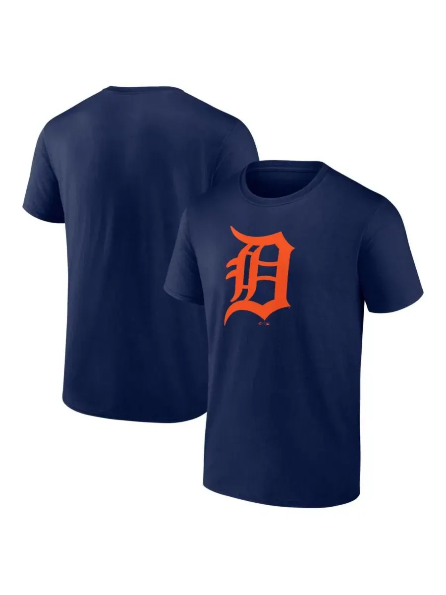 Футболка с принтом Detroit Tigers Logo Athletic — синий
