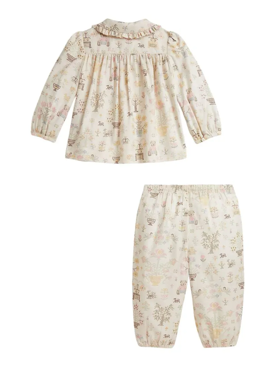 Комплект из лонгслива и брюк с принтом Polo Bear Polo Ralph Lauren, Petite Point Baby Bear — изображение 2 из 3