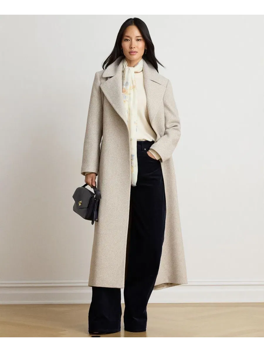 Пальто-тренч с поясом Lauren Ralph Lauren, Truffle Broken Twill — изображение 2 из 5