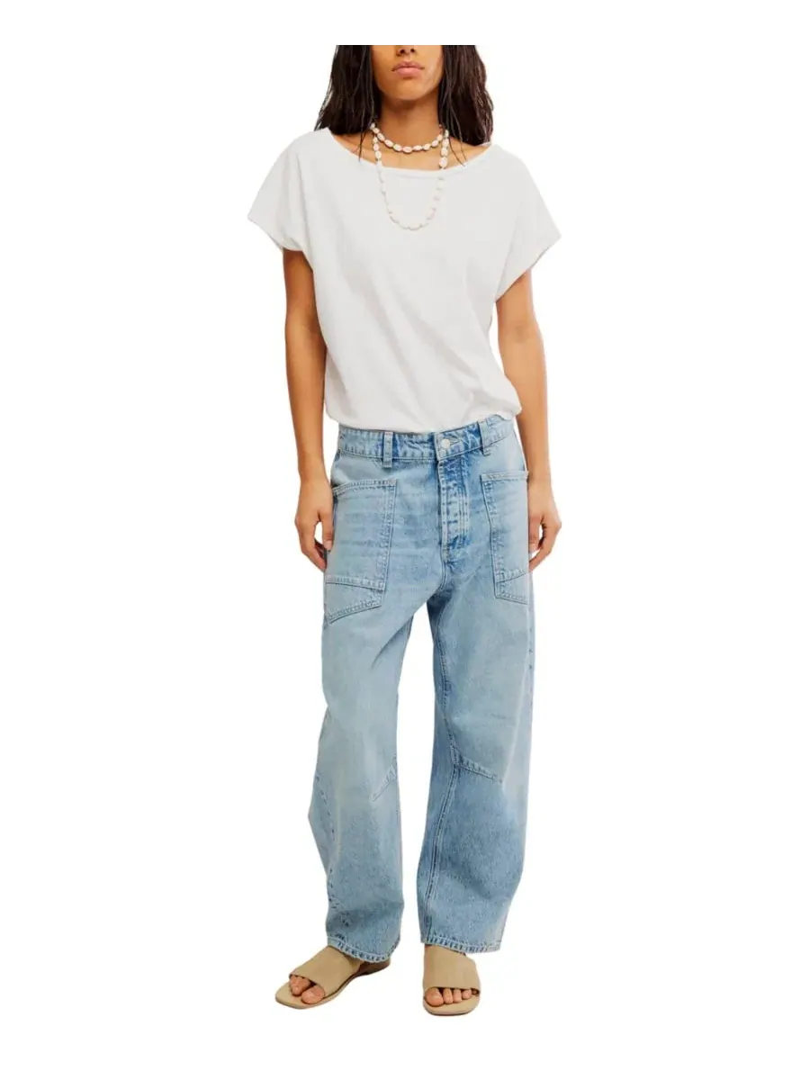 Джинсы-бойфренды We The Free Minimalist Moxie Free People, County Fair — изображение 2 из 5