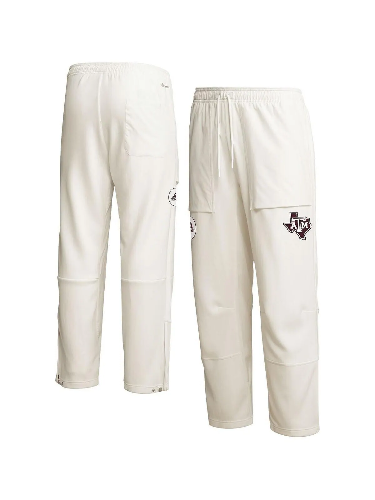 Мужские кремовые брюки Texas A&M Aggies Zero Dye AEROREADY adidas — изображение 1 из 4, бежевый