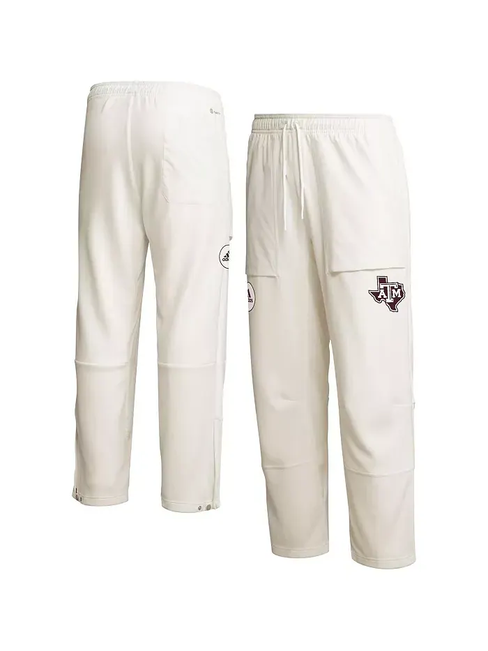 Мужские кремовые брюки Texas A&M Aggies Zero Dye AEROREADY adidas