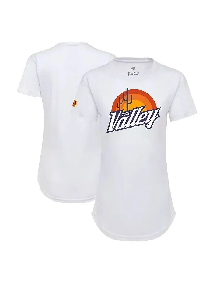 Женская белая футболка Phoenix Suns 2021/22 City Edition Phoebe Sportiqe