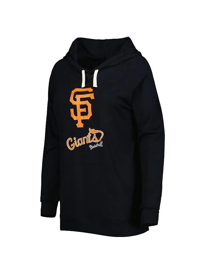 Женский черный пуловер с капюшоном San Francisco Giants перед игрой реглан Touch — изображение 3 из 3