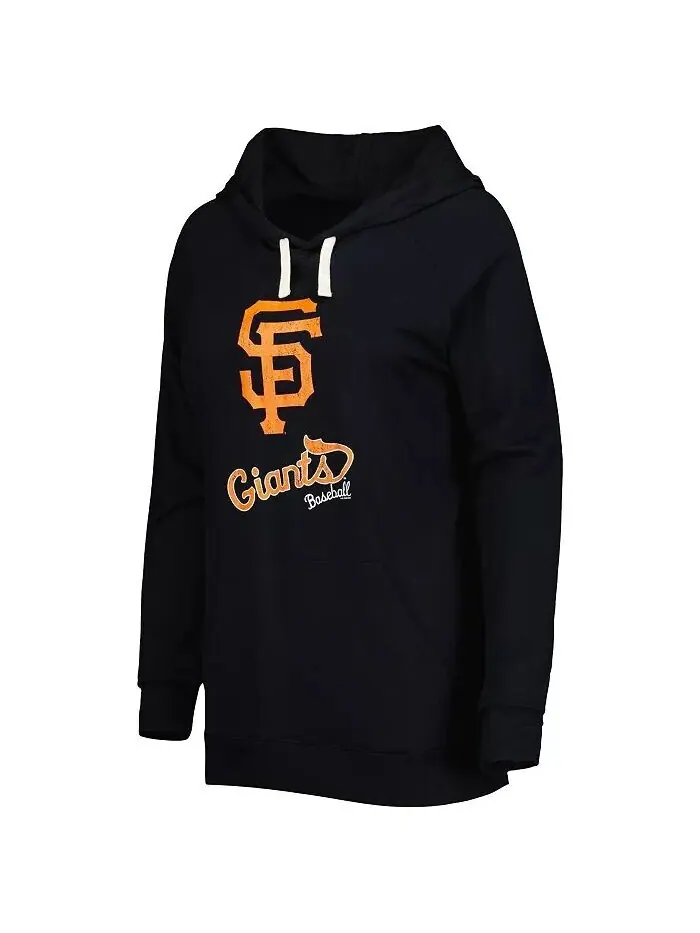 Женский черный пуловер с капюшоном San Francisco Giants перед игрой реглан Touch — изображение 3 из 3