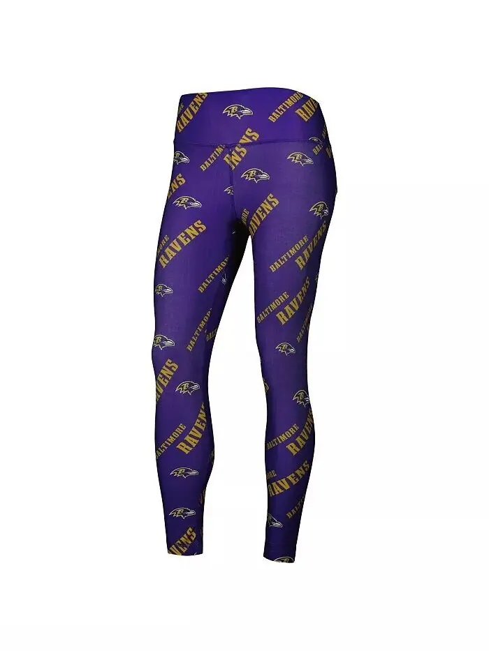 Женские фиолетовые леггинсы с принтом Baltimore Ravens Concepts Sport — изображение 3 из 3